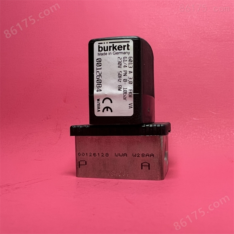 burkert电磁阀6013 A FKM直动式两通常闭阀
